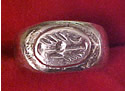 Click for a larger image of Roman Homosexual Scroll Friendship Ring