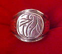 Click for a larger image of Roman Sarmatian Lesbian Sparrow Ring